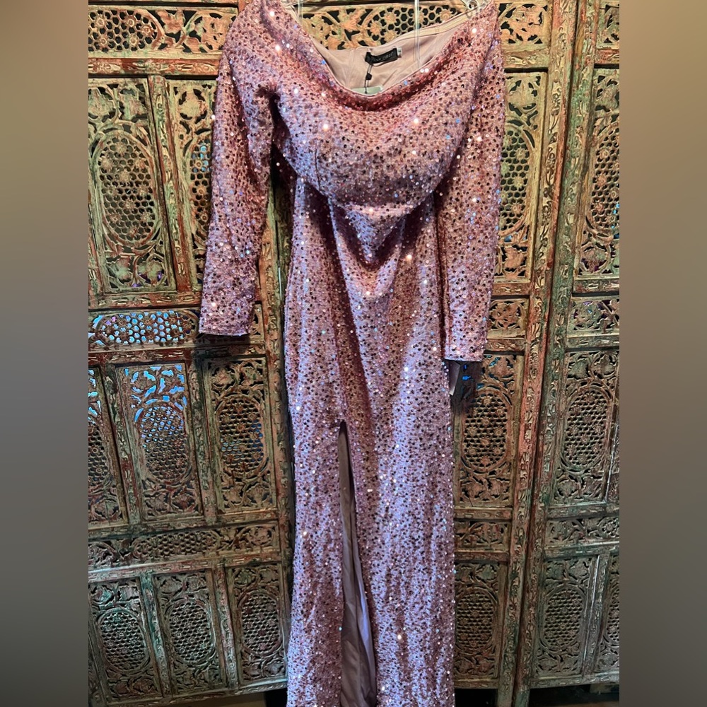 NWT Miss Ord sequined gown